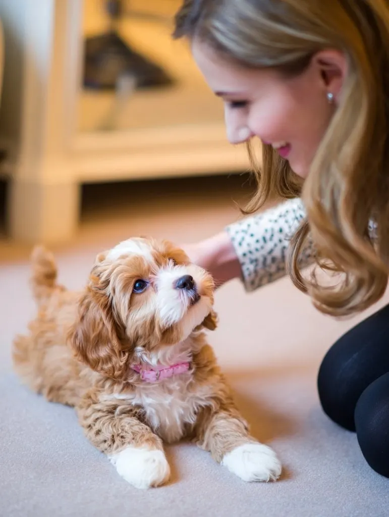 Protected Breeder with puppy